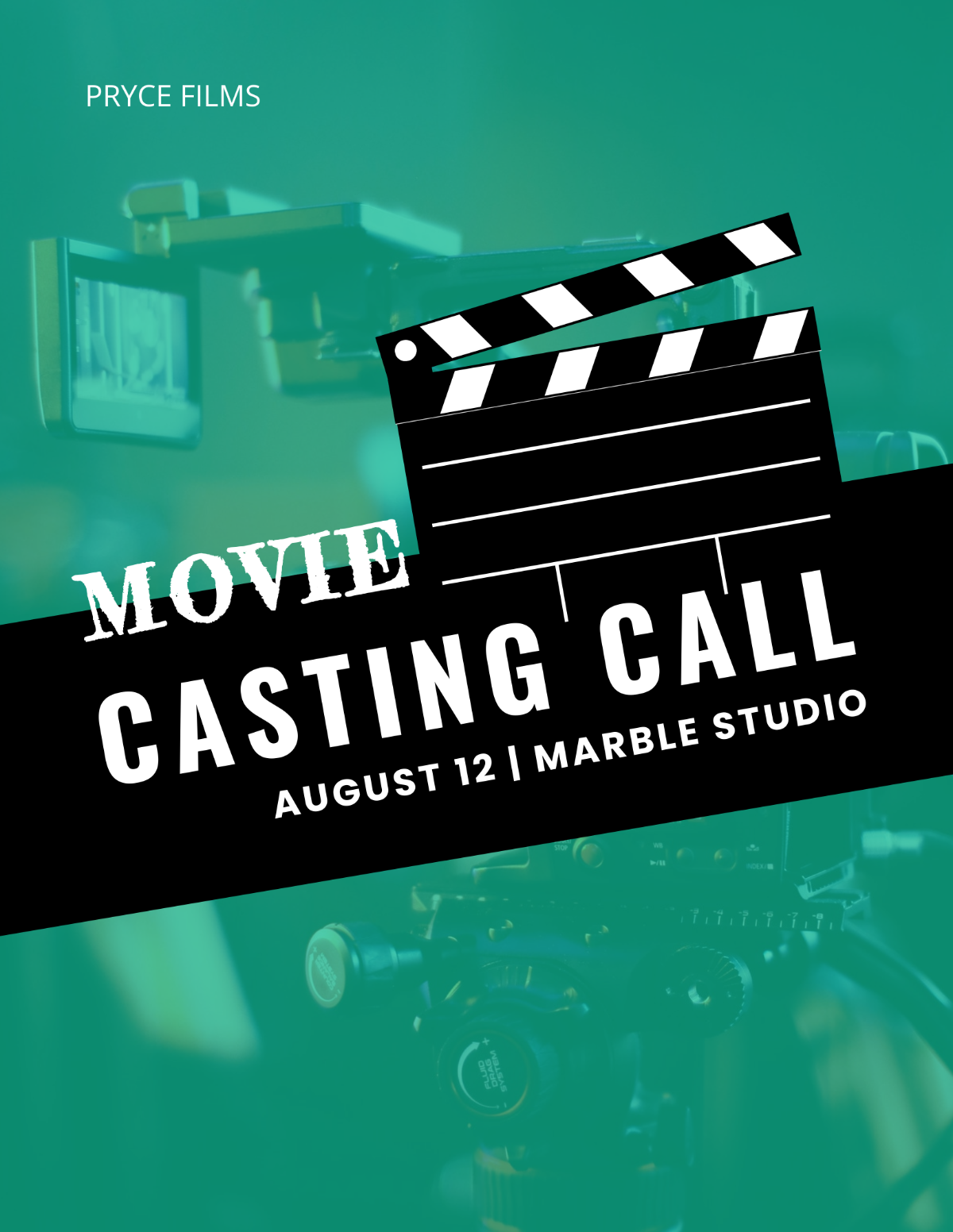 Casting Call Flyer Template - Edit Online & Download