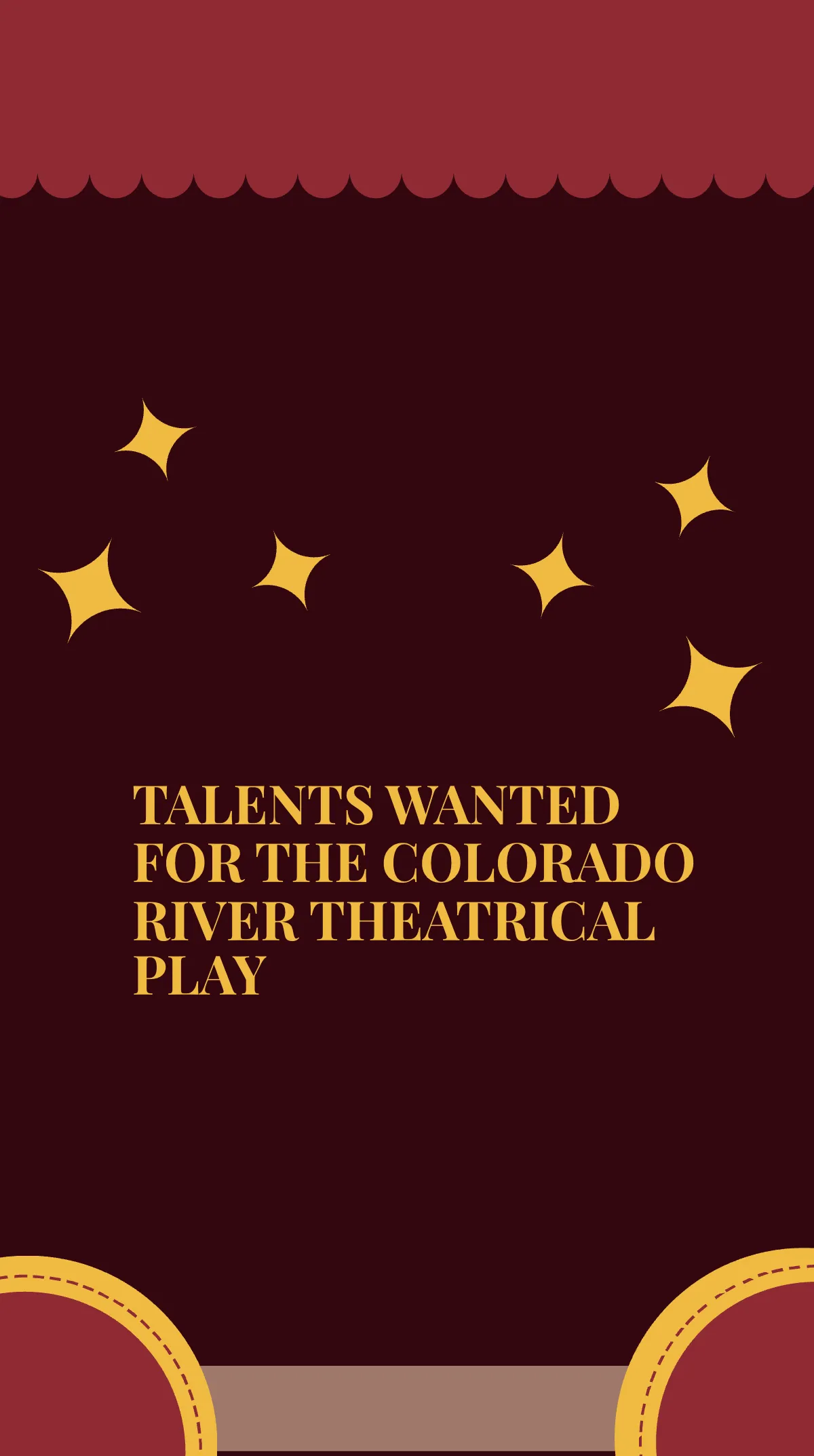 Free Theatre Audition Instagram Story Template to Edit Online