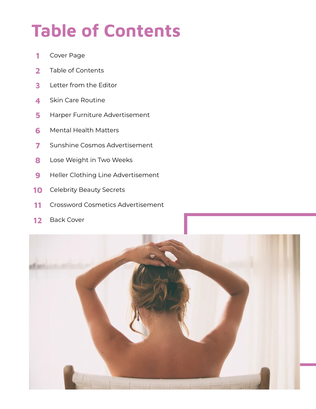 Free Lifestyle and Fitness Magazine Template to Edit Online