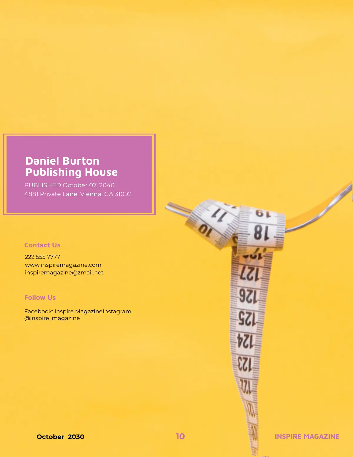 Free Lifestyle and Fitness Magazine Template to Edit Online