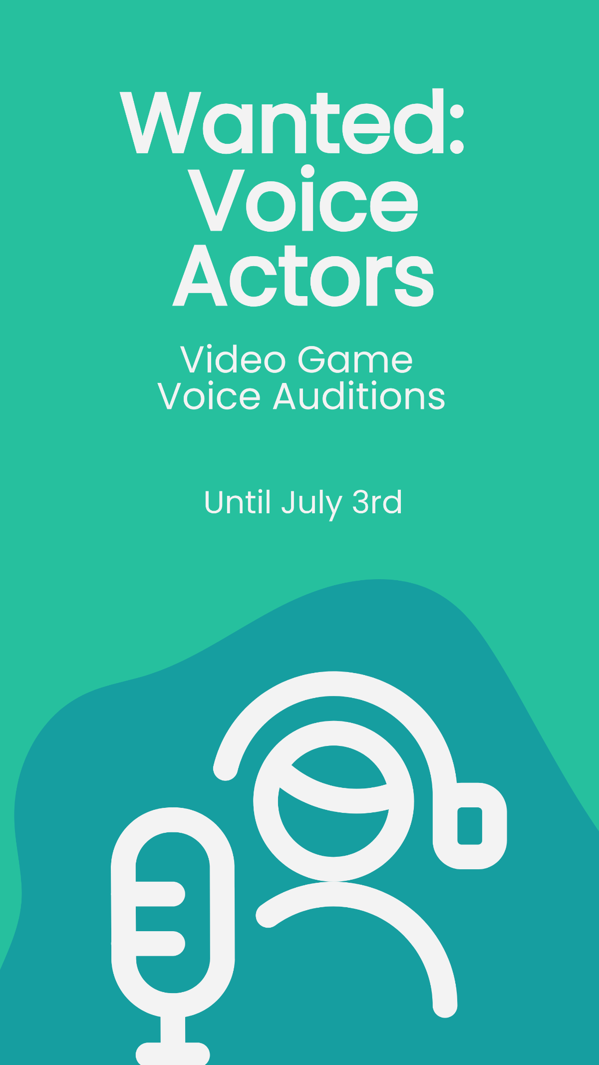 Free Voice Audition Instagram Story Template