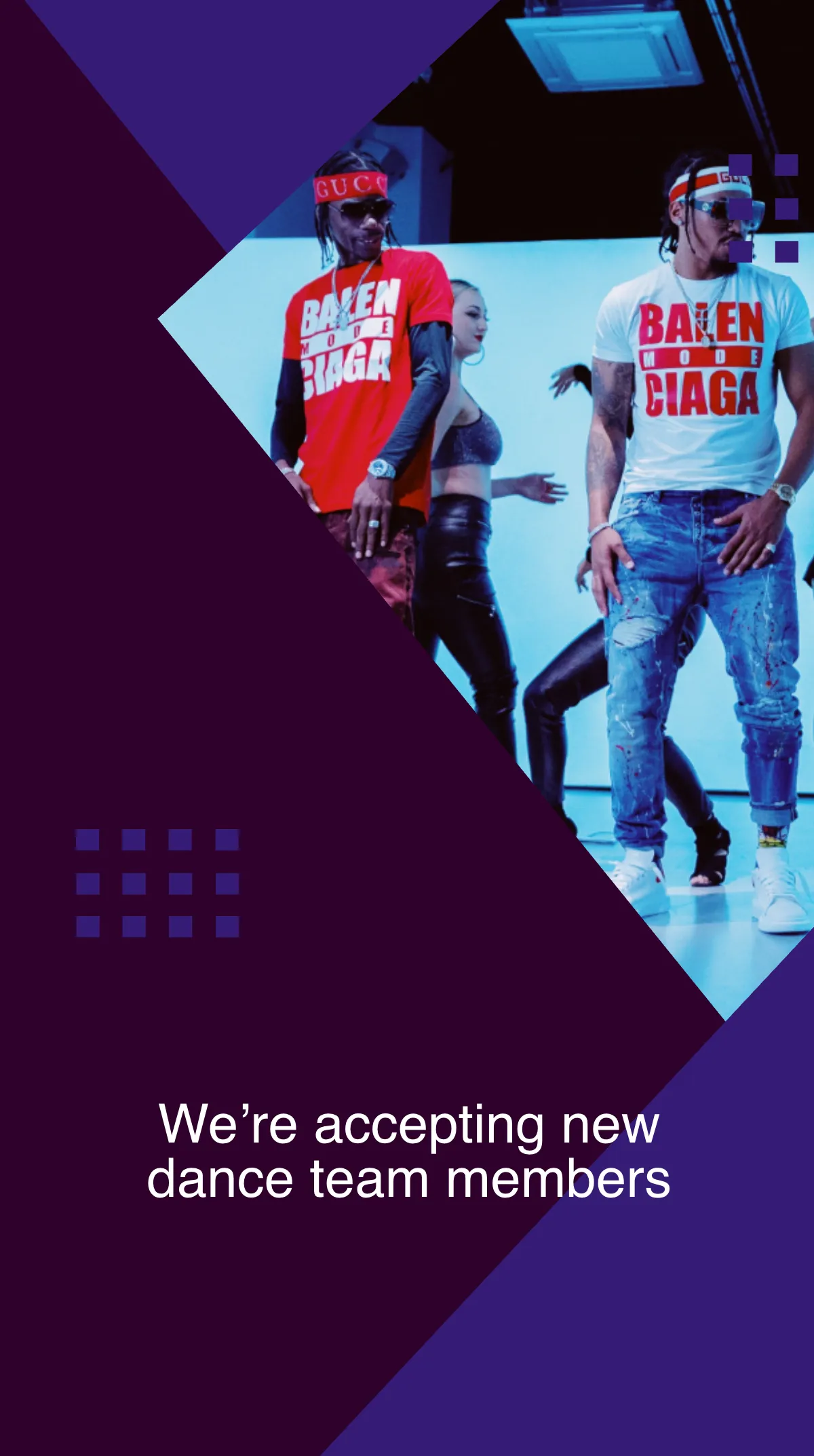 Free Dance Team Audition Instagram Story Template to Edit Online