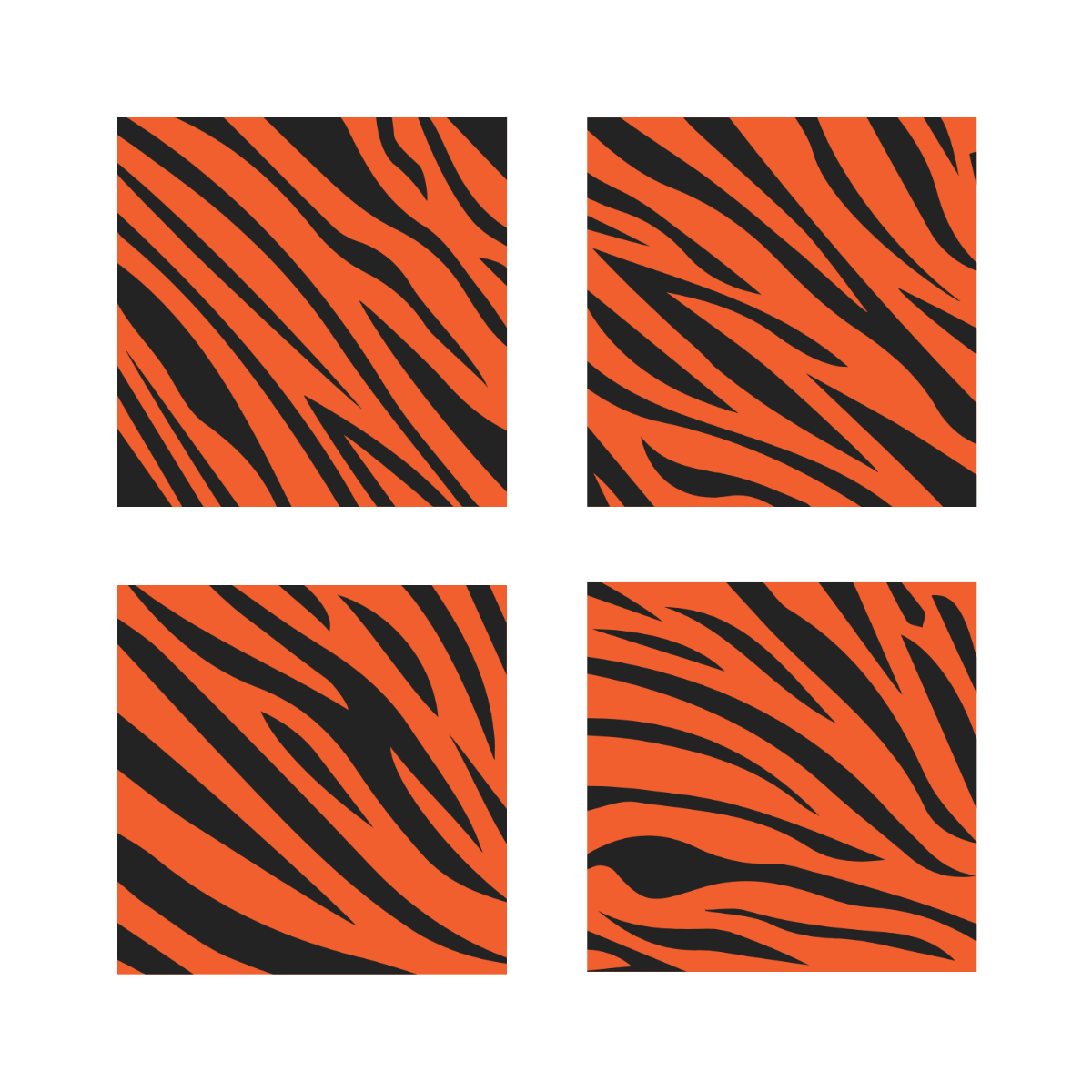 Free Tiger Pattern Vector Template