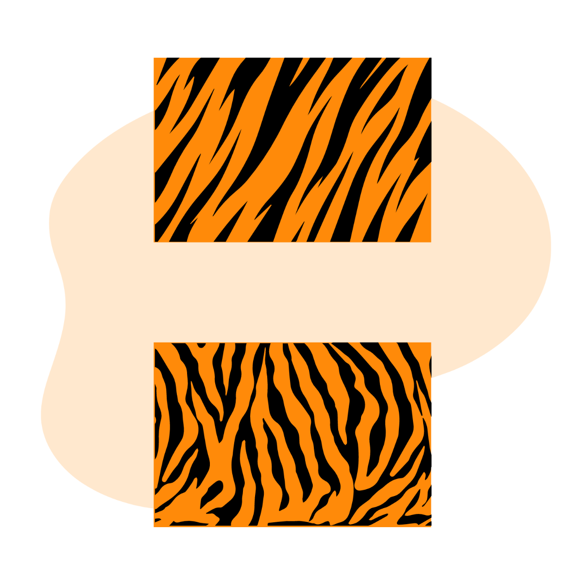 Tiger Stripes Vector Template