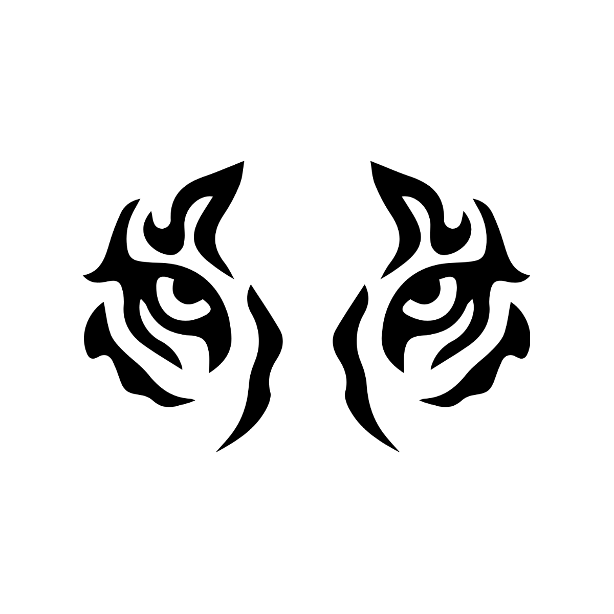 Free Tiger Eyes Vector Template