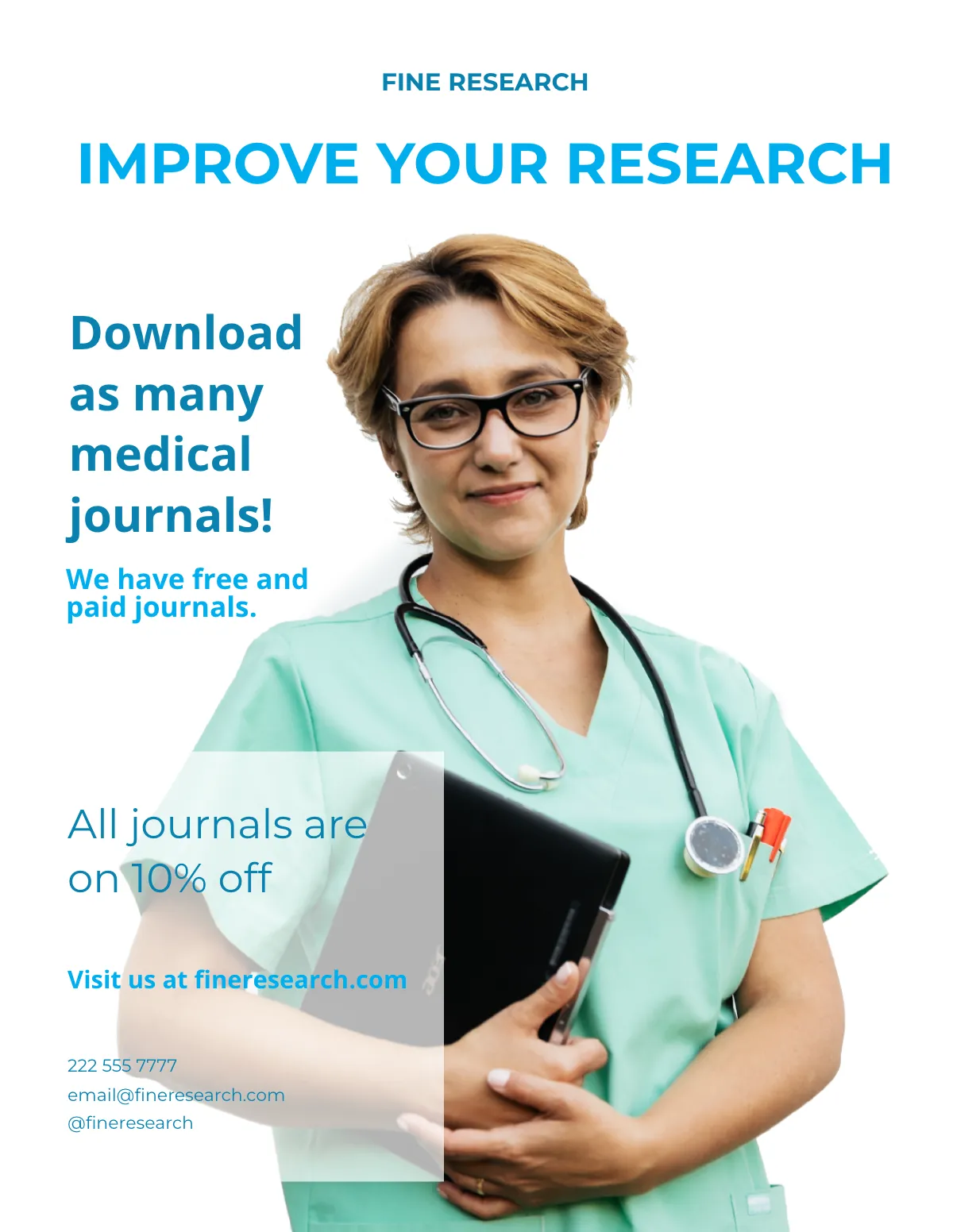 Free Medical Electronics Magazine Template to Edit Online