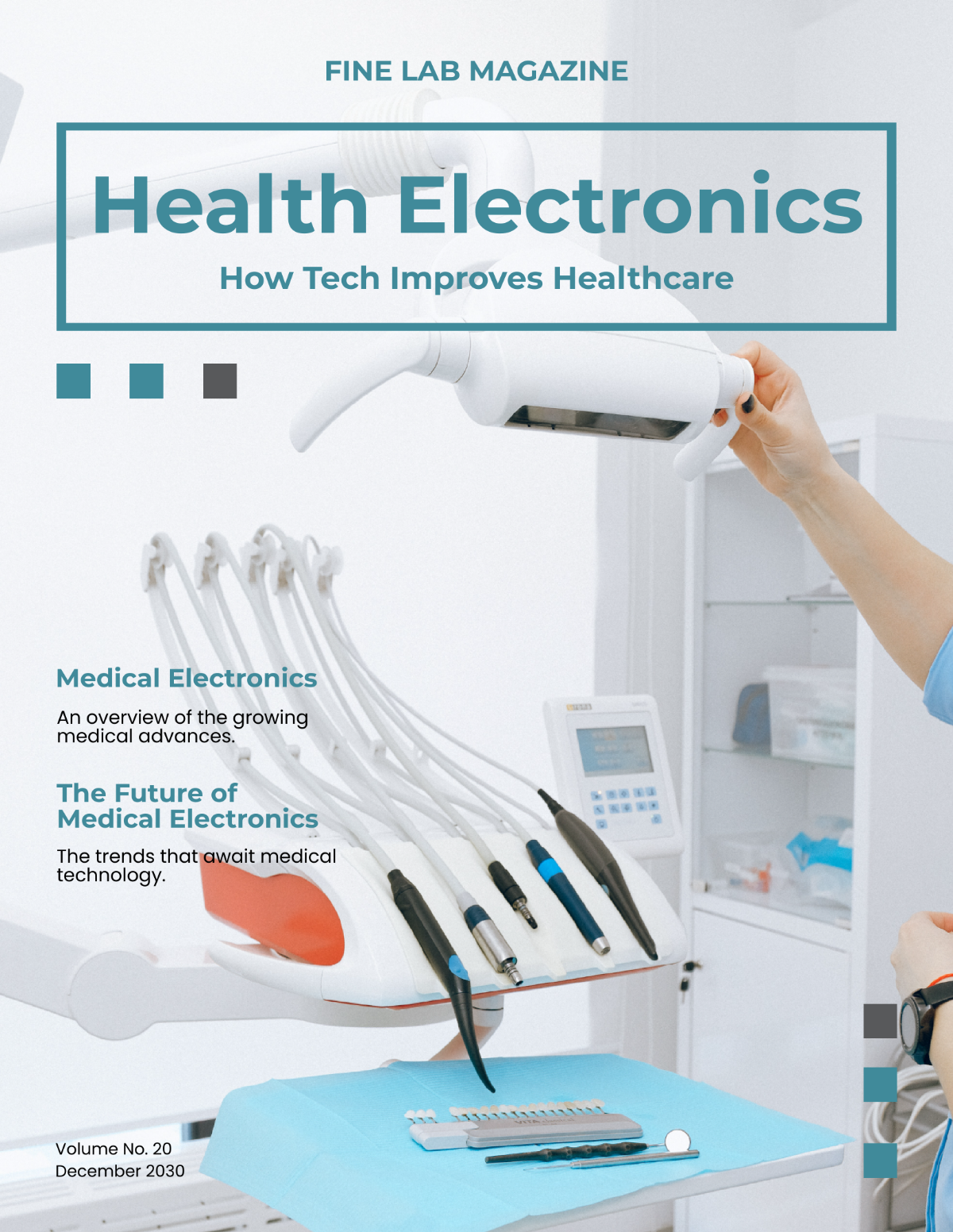 Free Medical Electronics Magazine Template