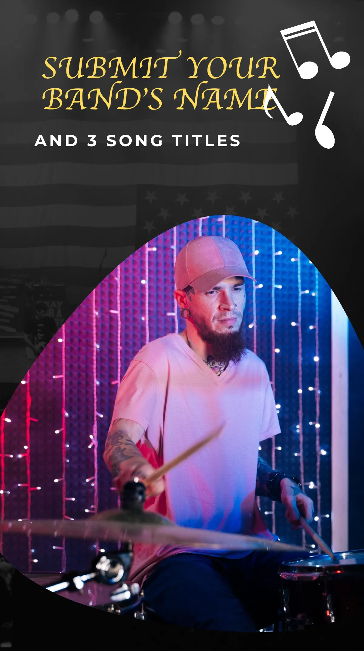 Free Music Audition Instagram Story Template to Edit Online