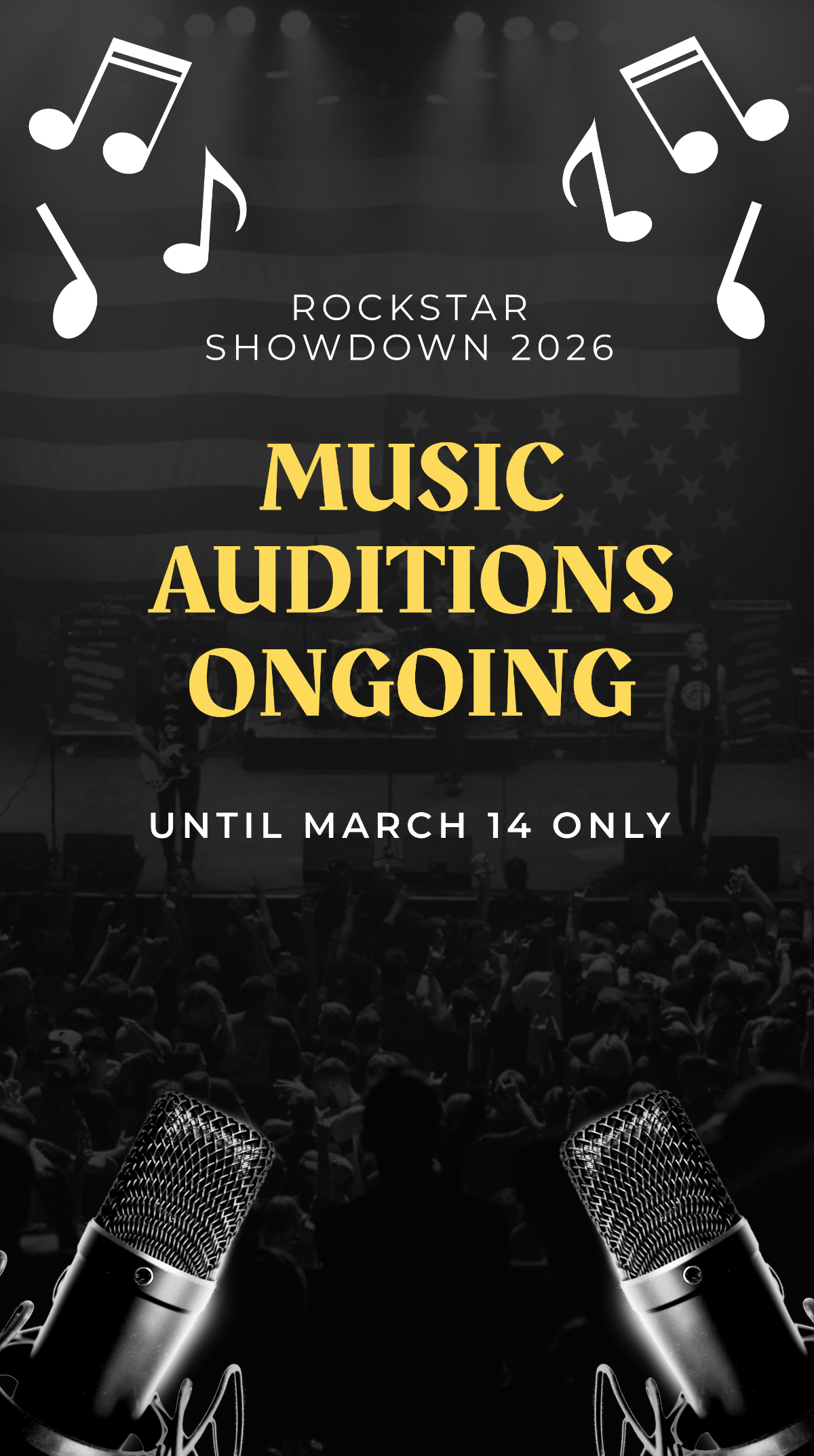 Music Audition Whatsapp Post Template