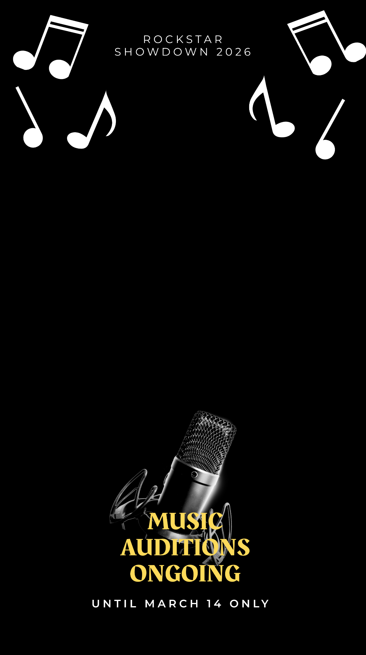 Music Audition Snapchat Geofilter Template