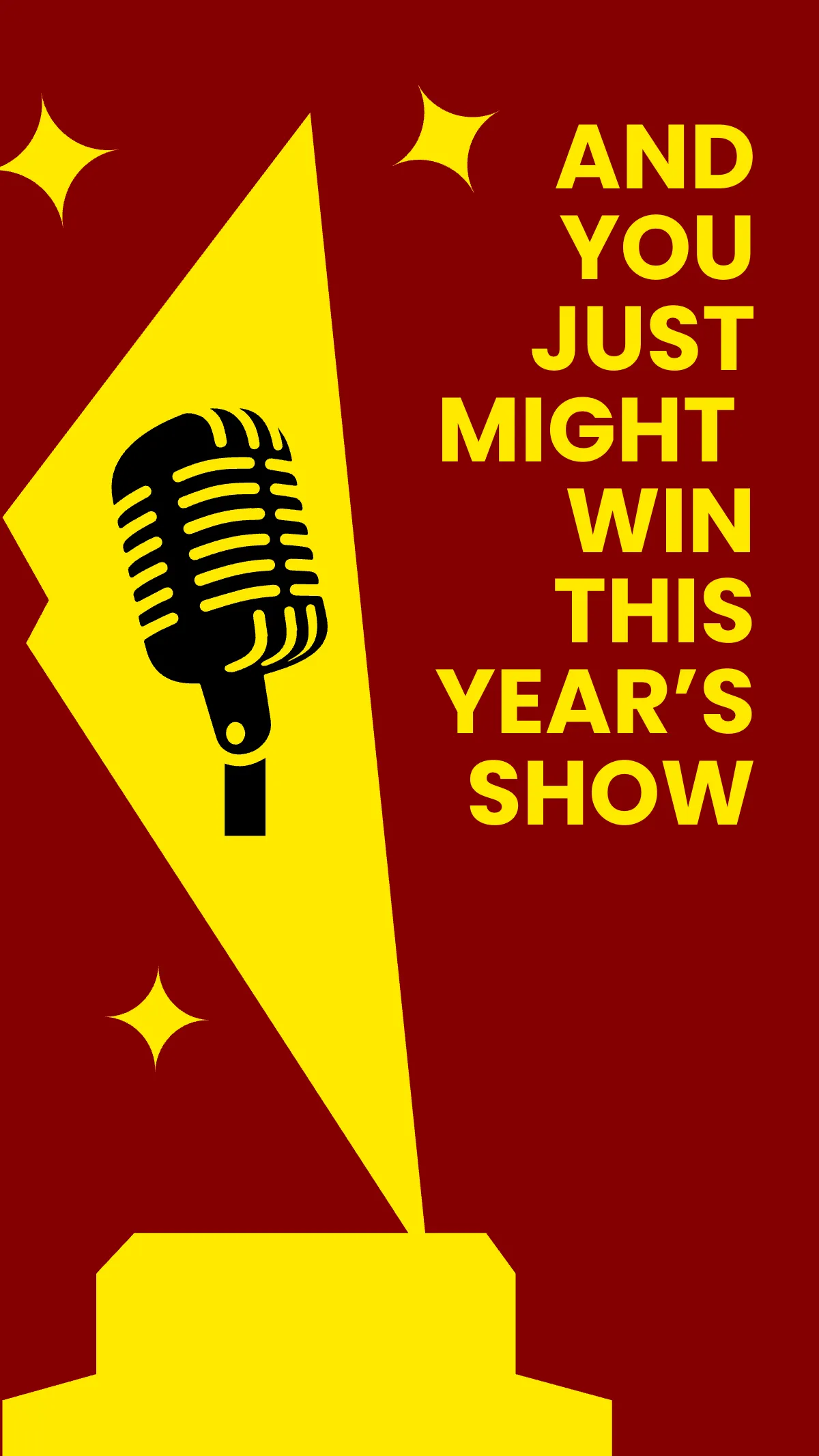 Free Talent Show Audition Instagram Story Template to Edit Online