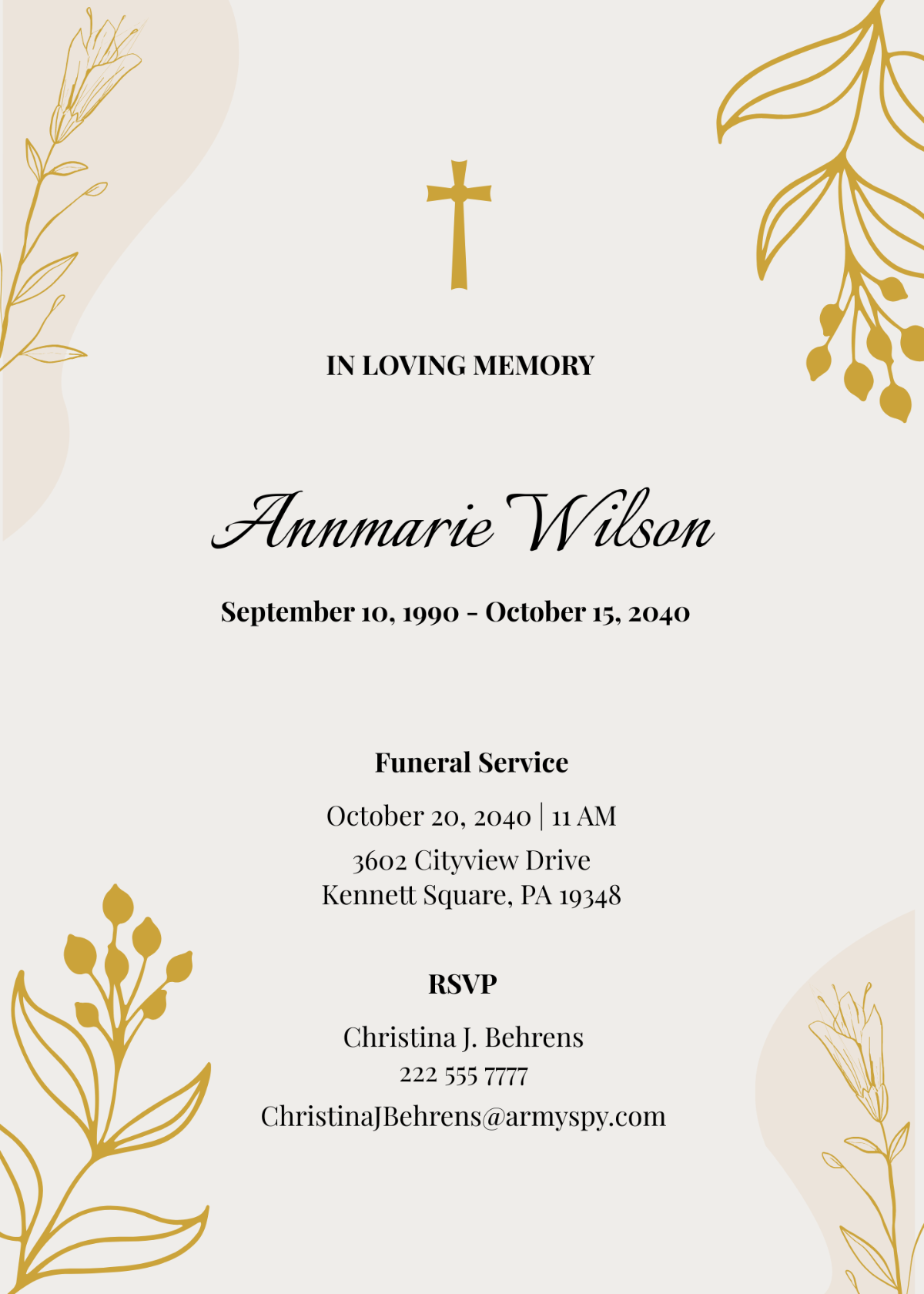 Free Printable Funeral Flower Cards Free Printable Funeral Flower Cards