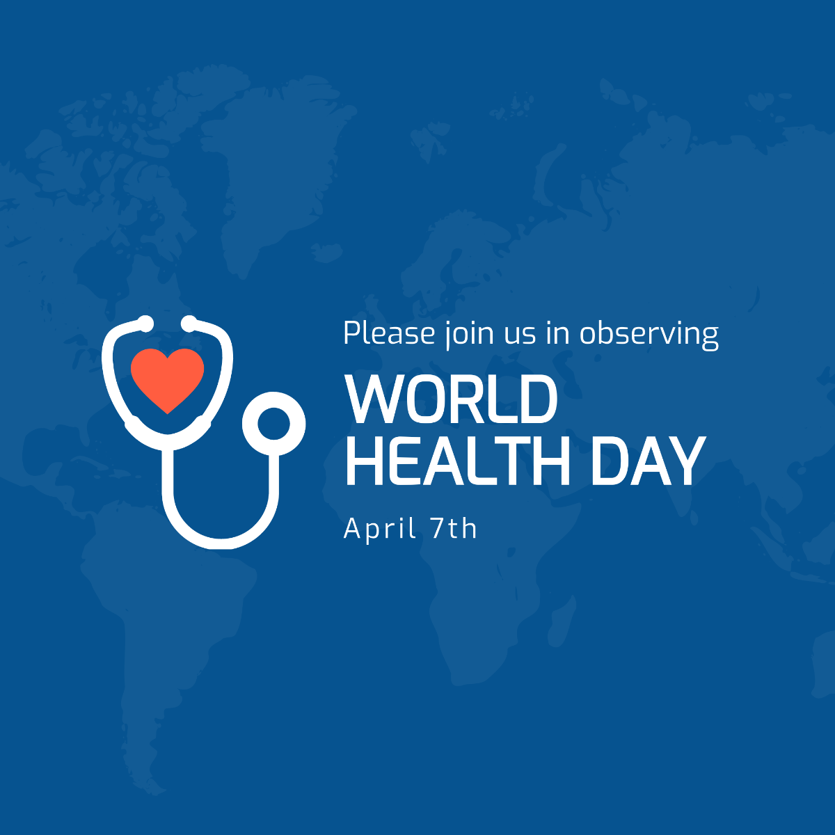 World Health Day Instagram Post Template