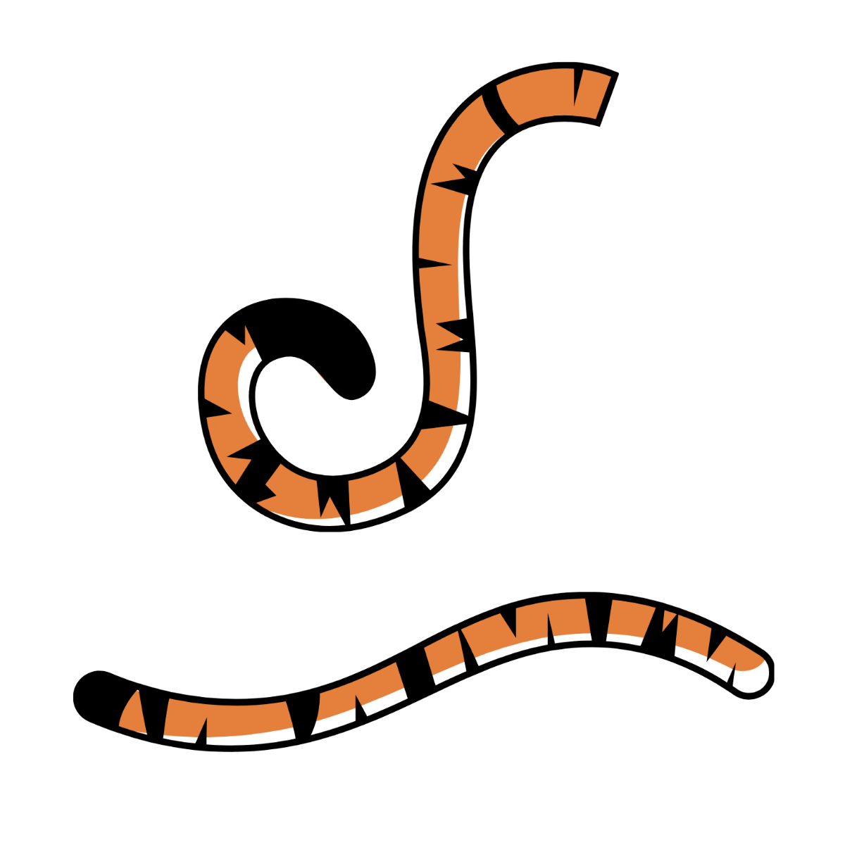 Free Tiger Tail Vector Template