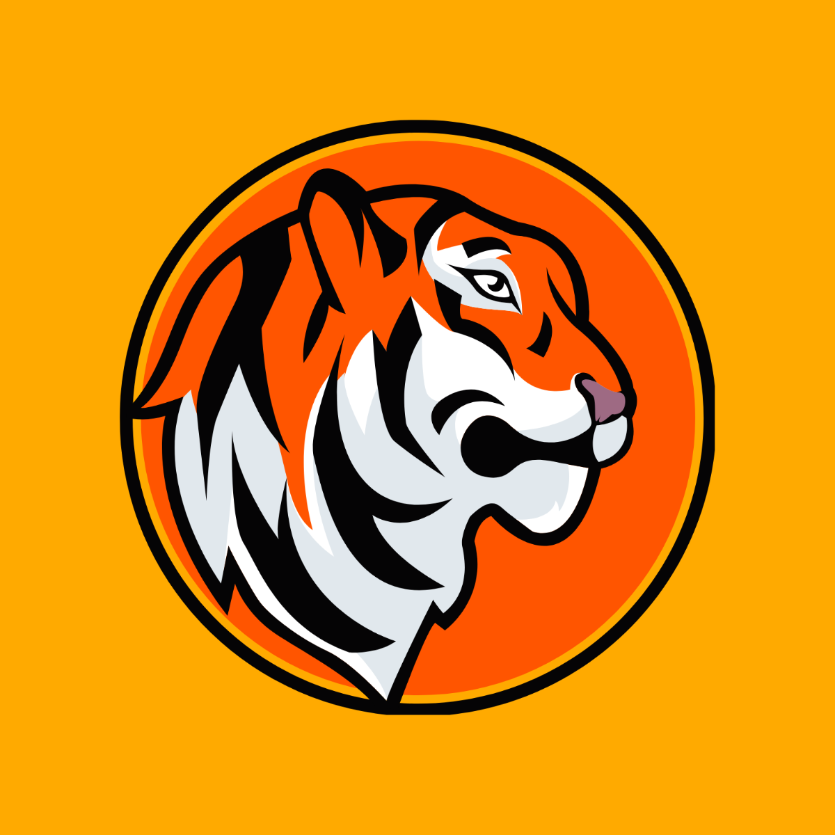Free Tiger Icon Vector Template
