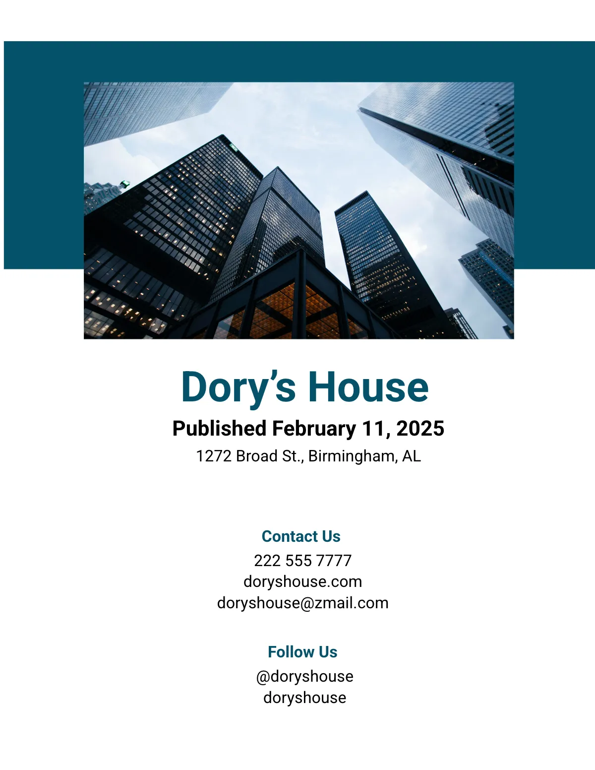 Free Clean & Elegant Magazine Template to Edit Online