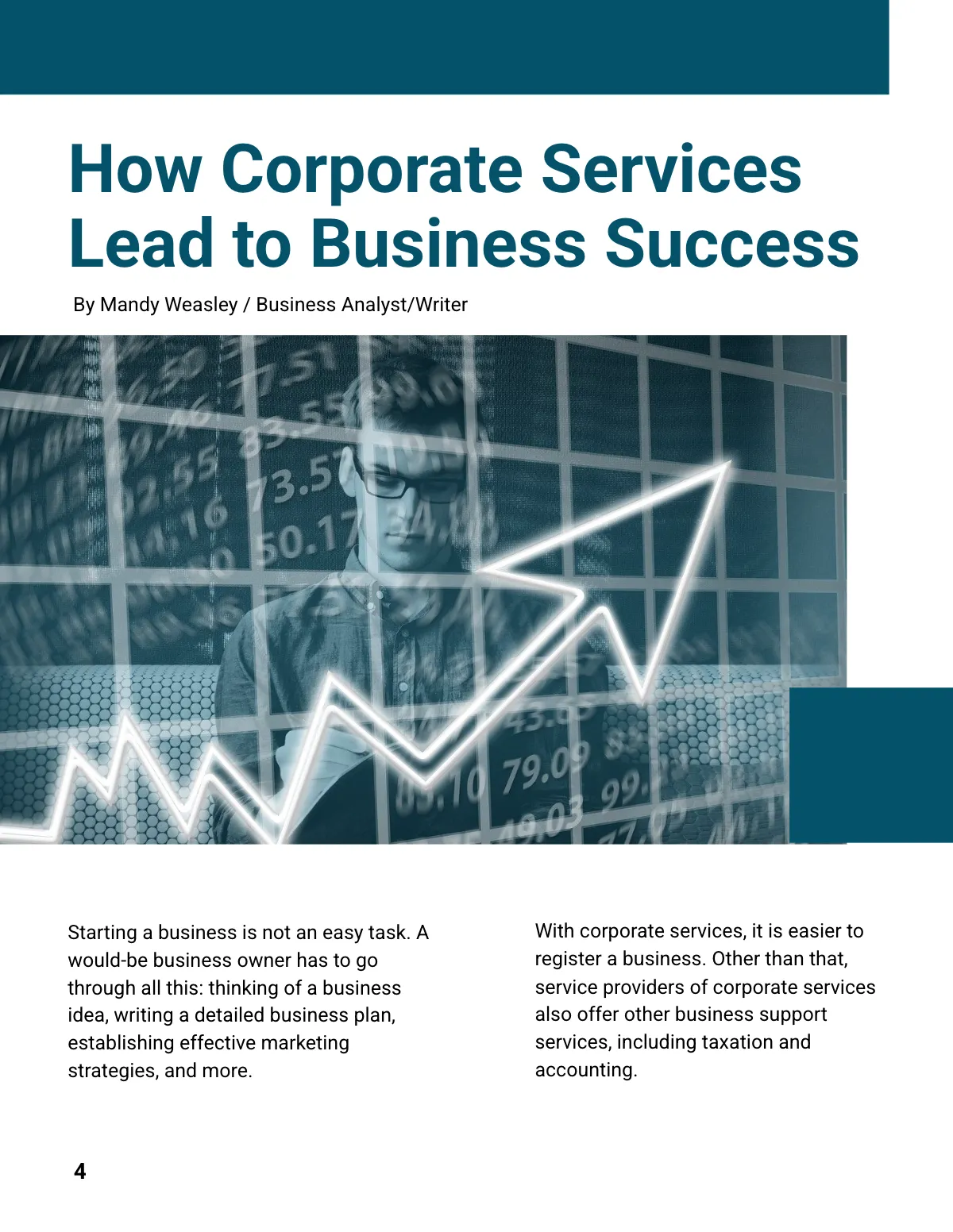 Free Clean & Elegant Magazine Template to Edit Online