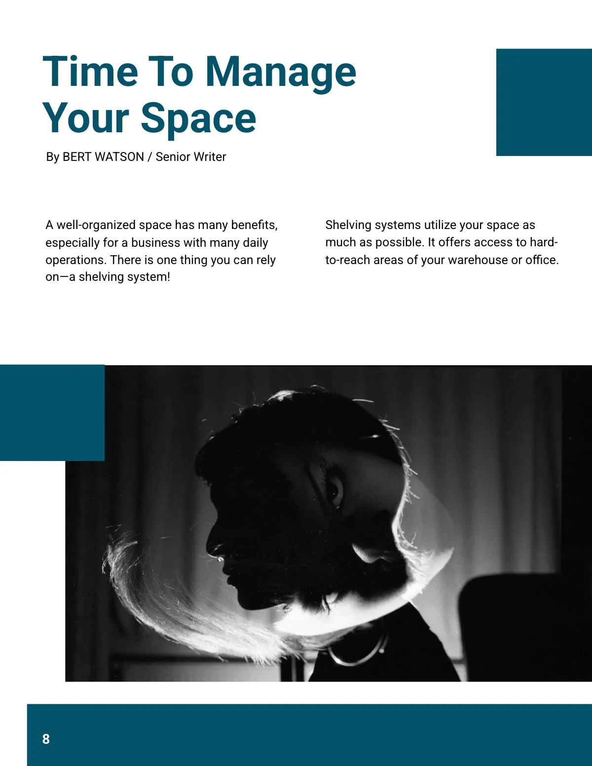 Free Clean & Elegant Magazine Template to Edit Online