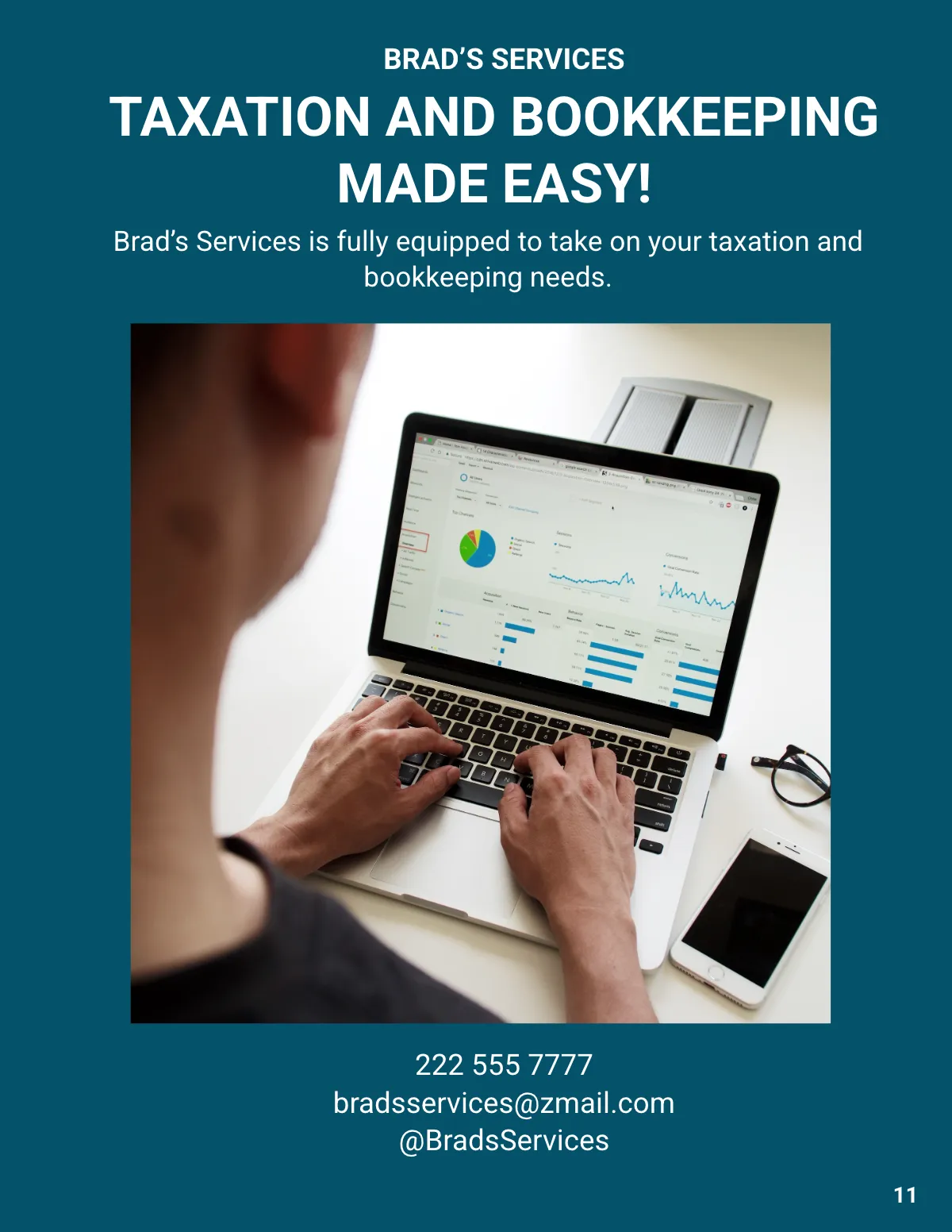 Free Clean & Elegant Magazine Template to Edit Online