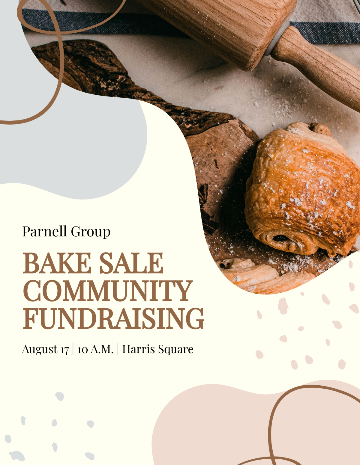 Community Fundraising Flyer Template