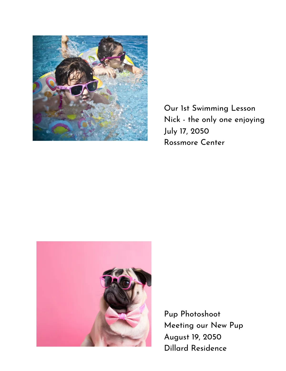 Free Children's Photo Book Template to Edit Online