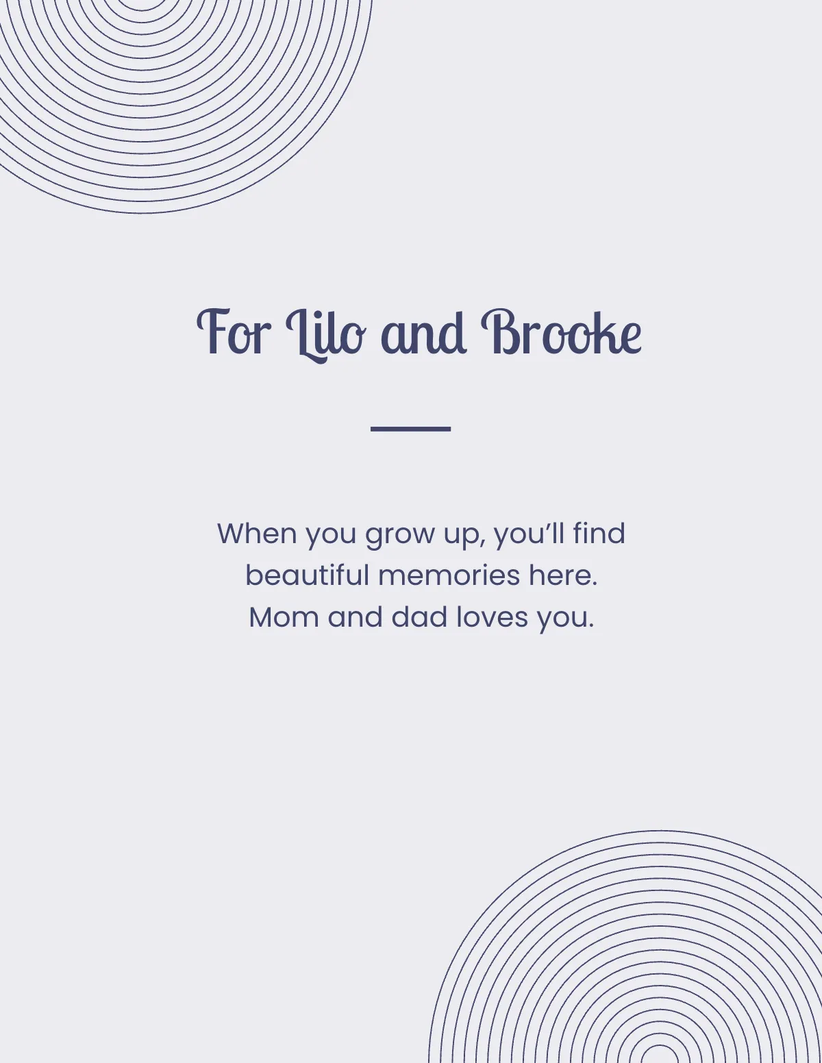 Free Simple Photo Book Template to Edit Online