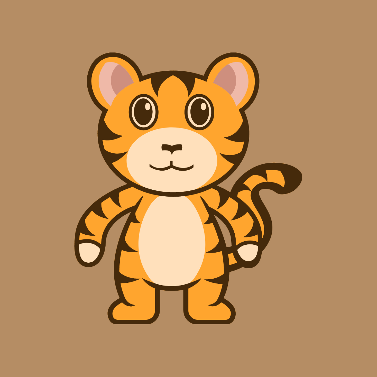 Free Tiger Mascot Vector Template