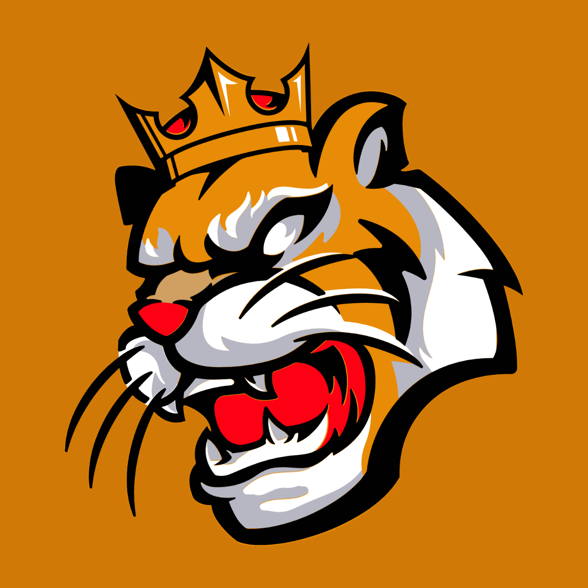 King Tiger Vector Template