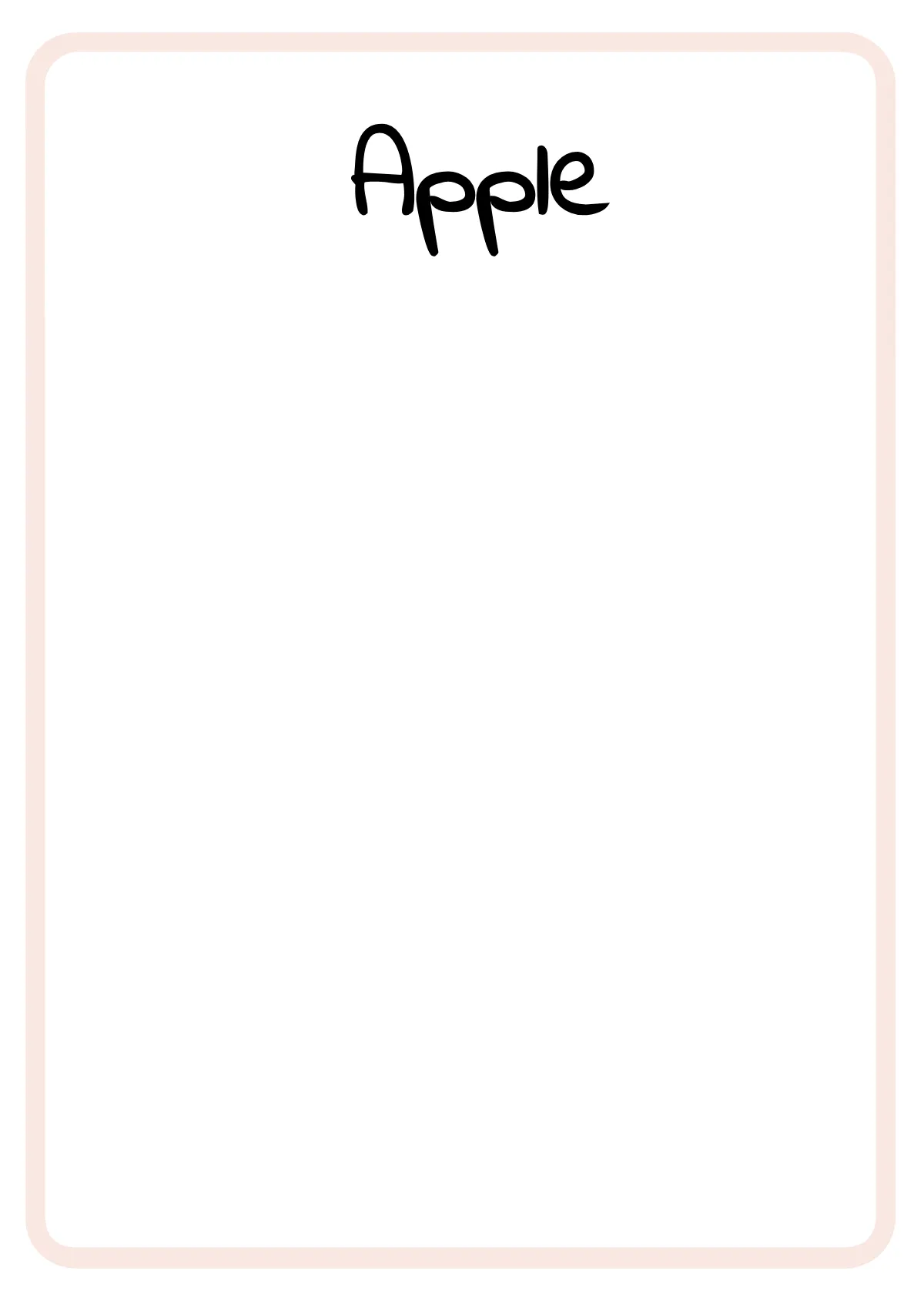 Free Preschool Flash Cards Template to Edit Online