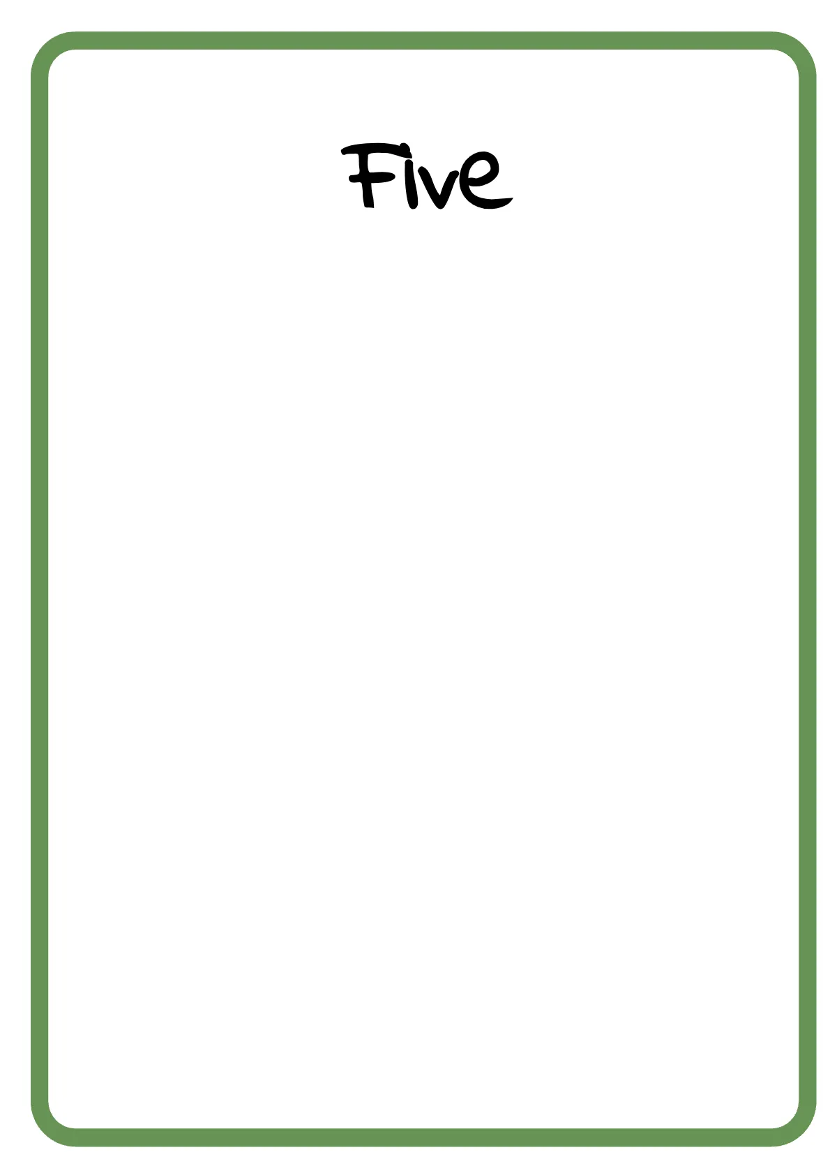 Free Preschool Flash Cards Template to Edit Online