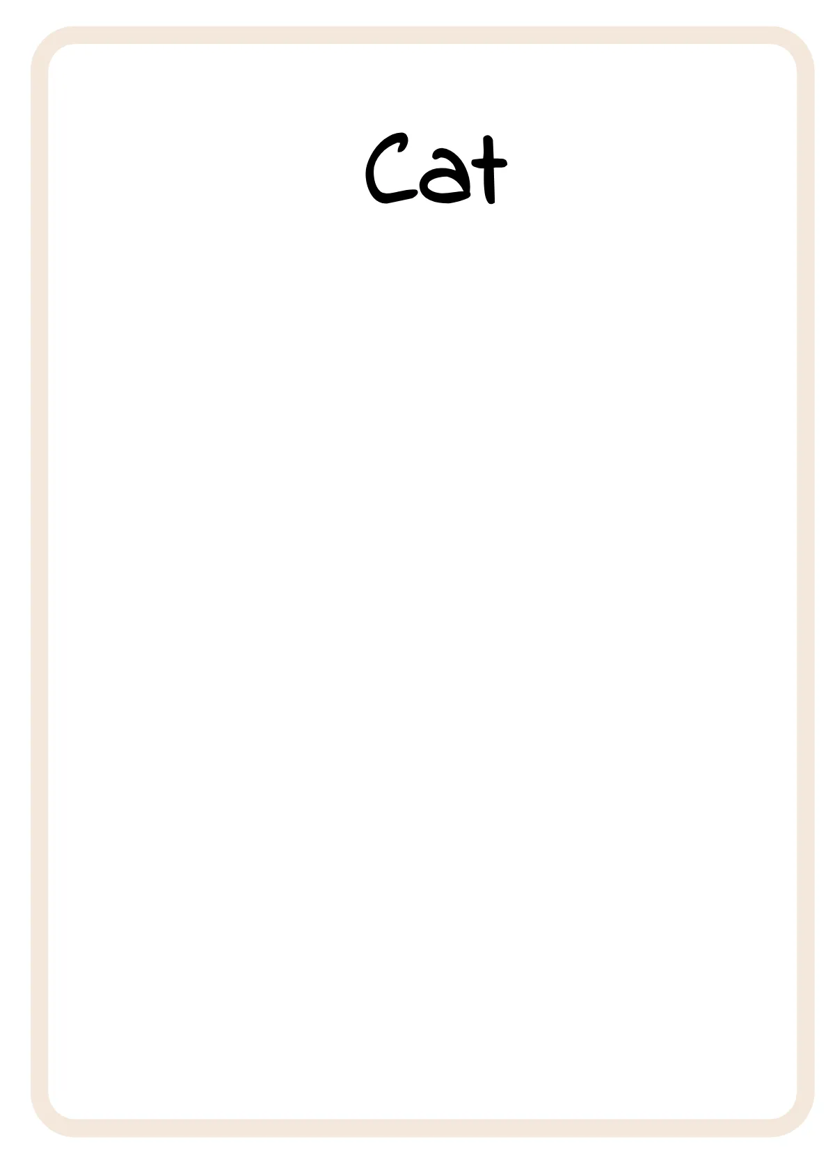 Free Preschool Flash Cards Template to Edit Online