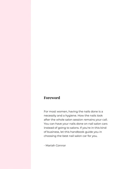 Free Nail Salon Car Magnet Template to Edit Online