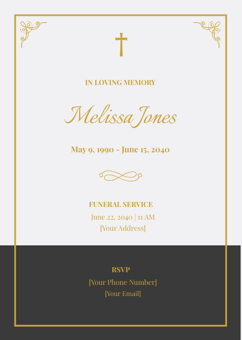 FREE Catholic Funeral Templates & Examples Edit Online & Download
