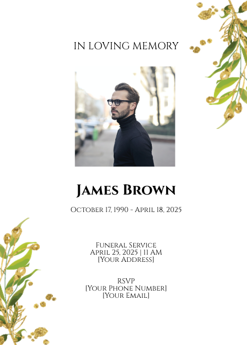 FREE Funeral Card Templates & Examples Edit Online & Download