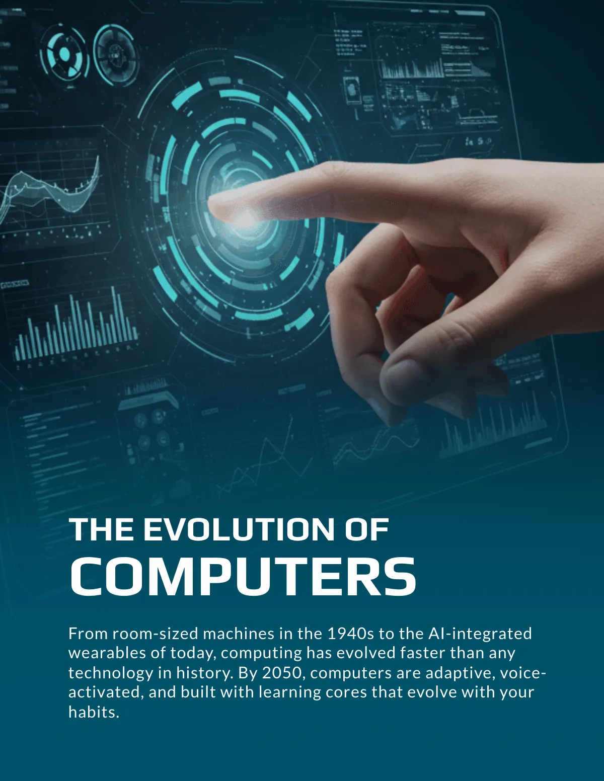Free Computer Technology Magazine Template to Edit Online