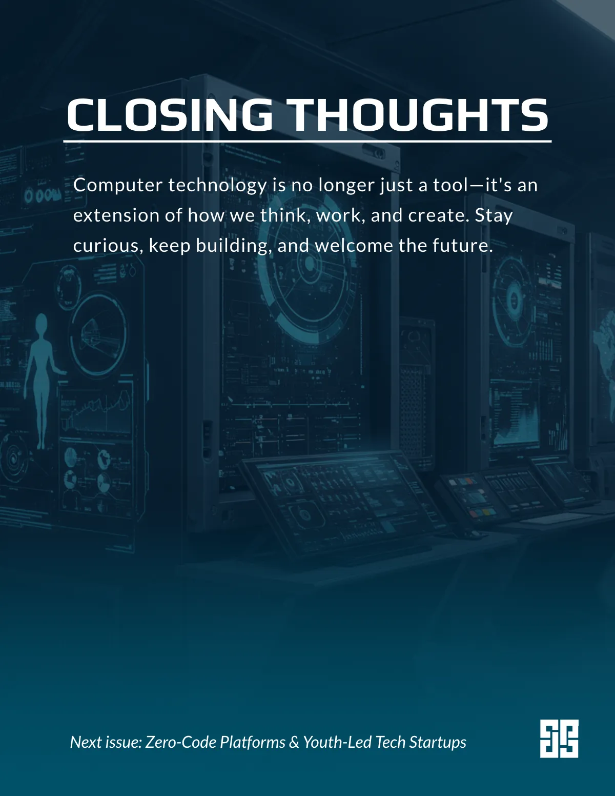 Free Computer Technology Magazine Template to Edit Online