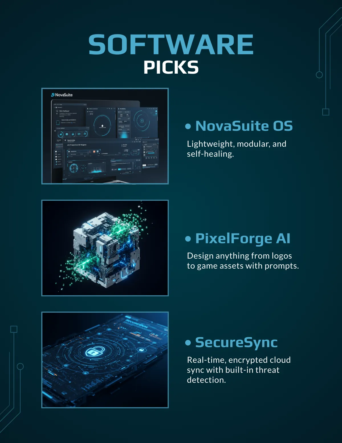 Free Computer Technology Magazine Template to Edit Online