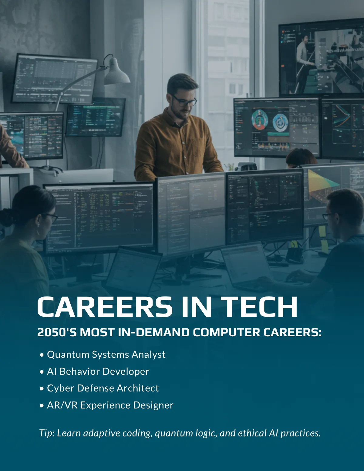 Free Computer Technology Magazine Template to Edit Online