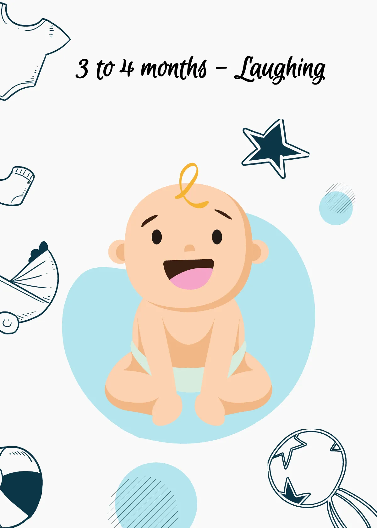Free Baby Milestones Flashcard Template to Edit Online