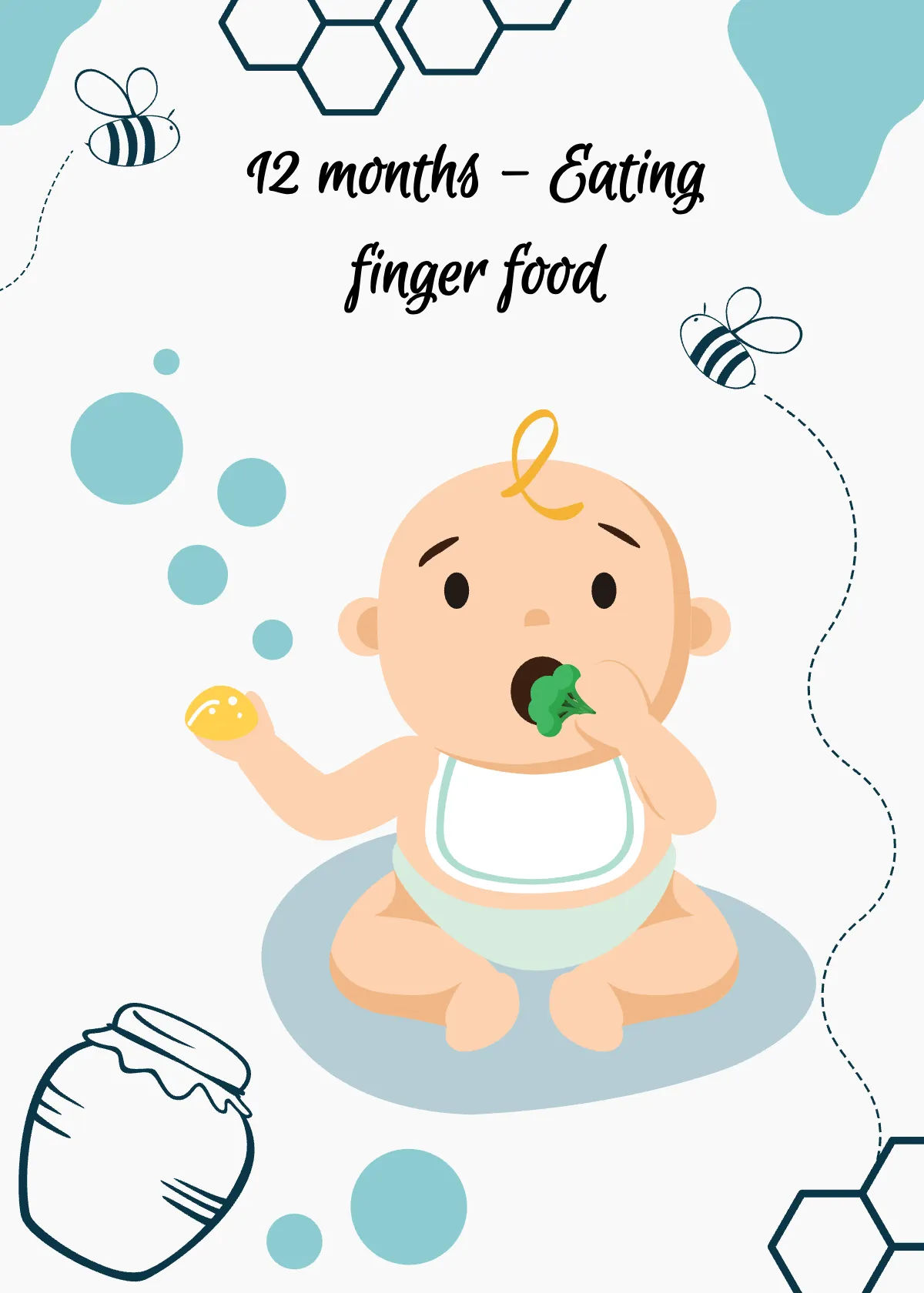 Free Baby Milestones Flashcard Template to Edit Online