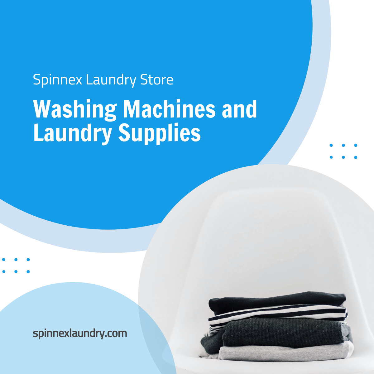 Free Laundry Store Linkedin Post Template