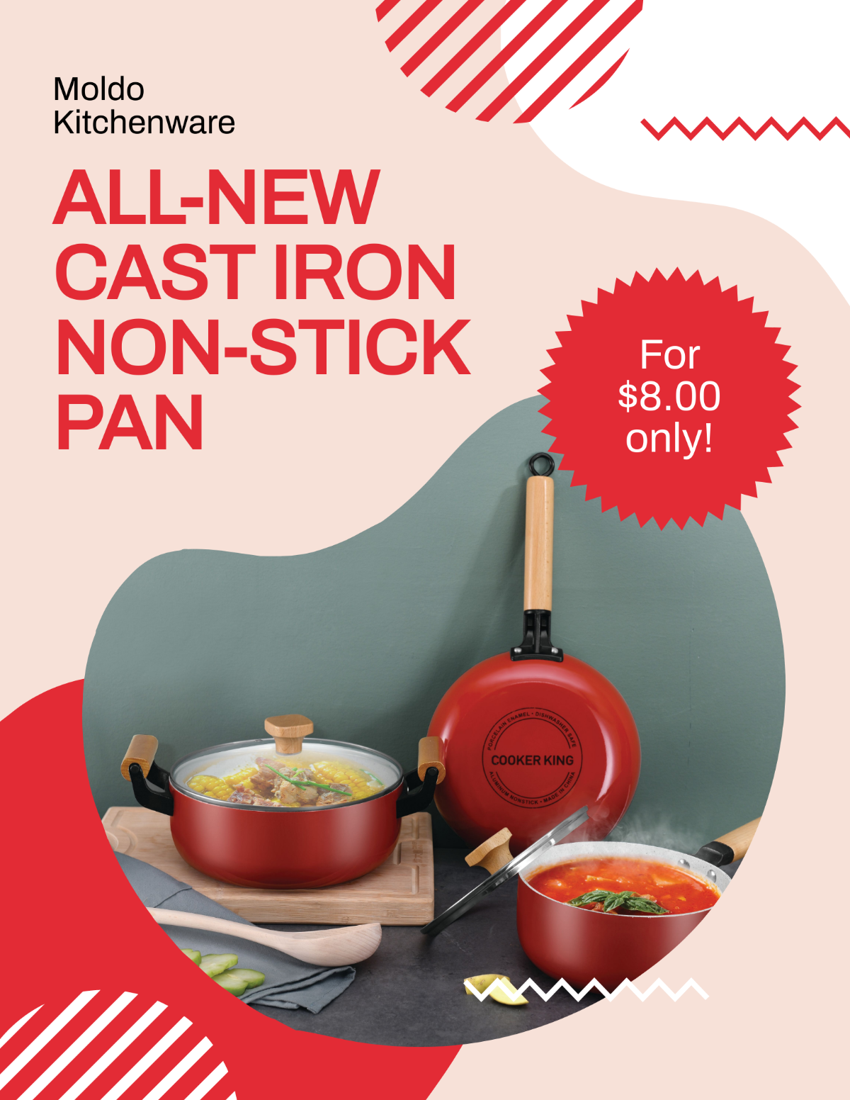 Free Kitchenware Product Flyer Template
