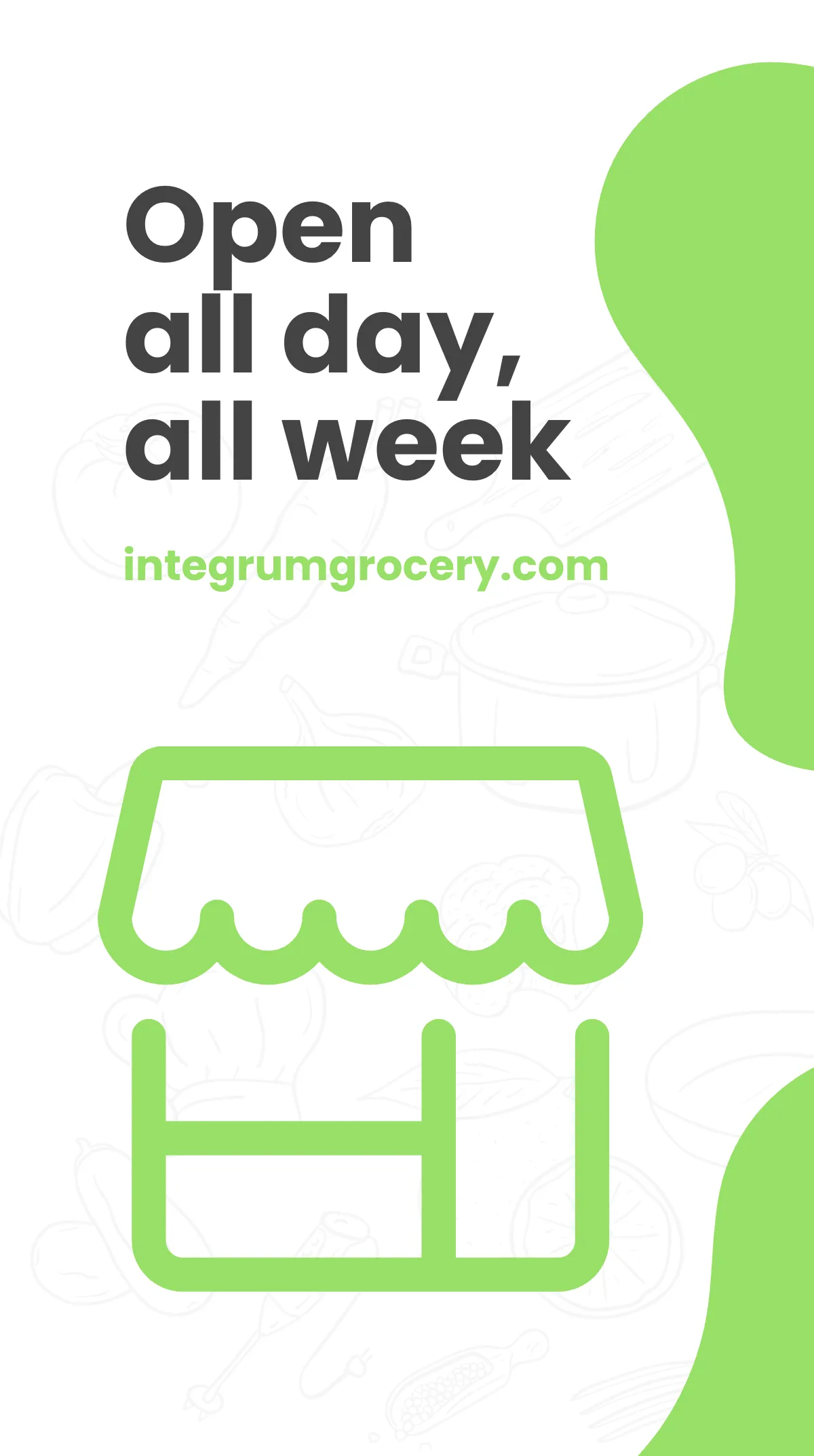 Free Grocery Store Instagram Story Template to Edit Online