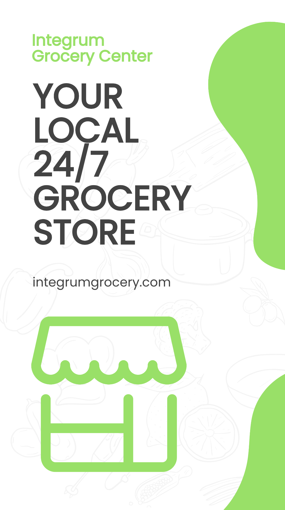 Free Grocery Store Instagram Story Template