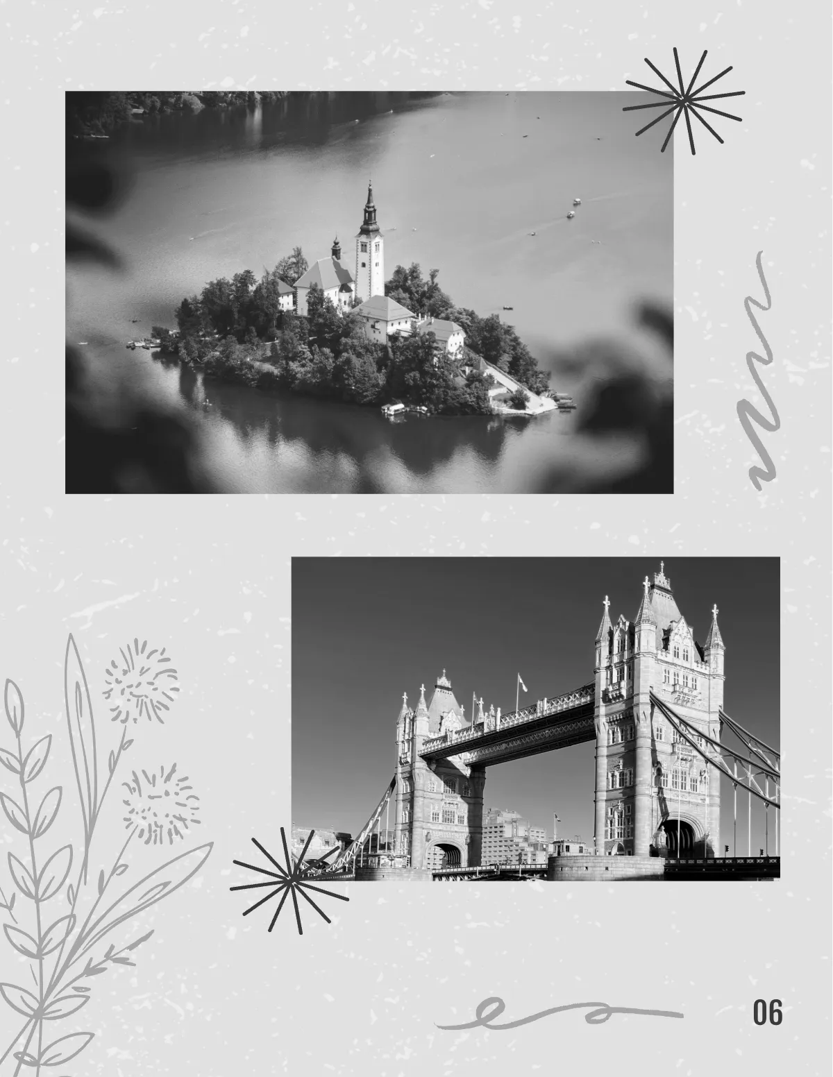 Free Black And White Travel Photo Book Template to Edit Online