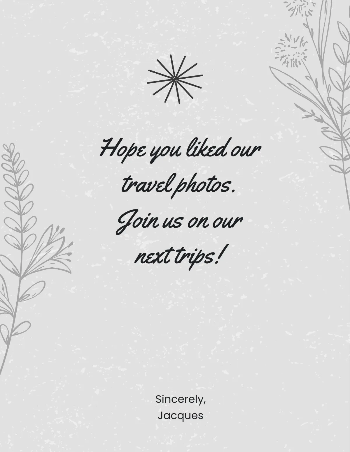 Free Black And White Travel Photo Book Template to Edit Online