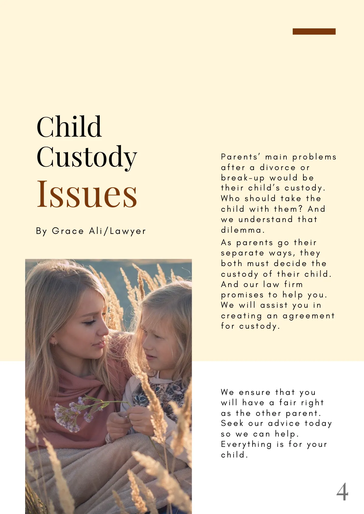 Free Law Firm Booklet Template to Edit Online