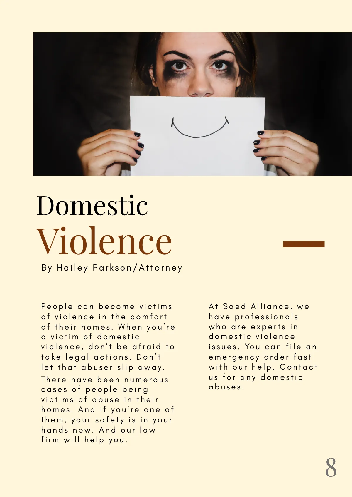 Free Law Firm Booklet Template to Edit Online