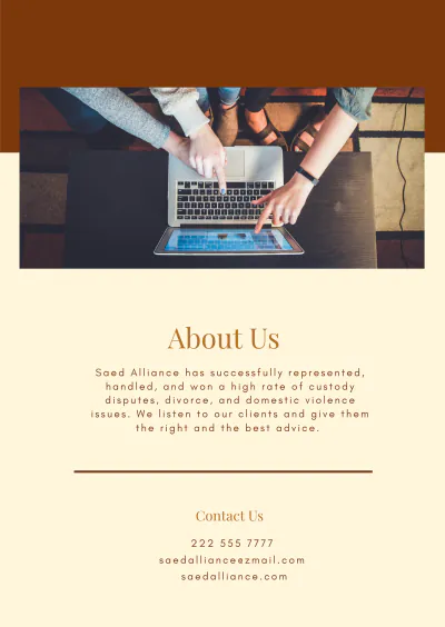 Free Law Firm Booklet Template to Edit Online