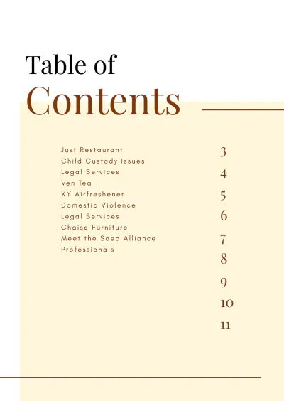 Free Law Firm Booklet Template to Edit Online